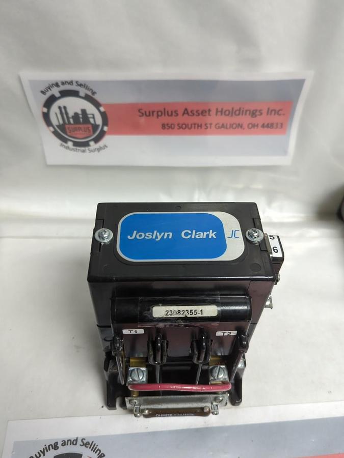 Used JOSLYN CLARK,23082355-1,DEFINITE PURPOSE CONTACTOR 2-POLE 240VDC PRE-OWNED