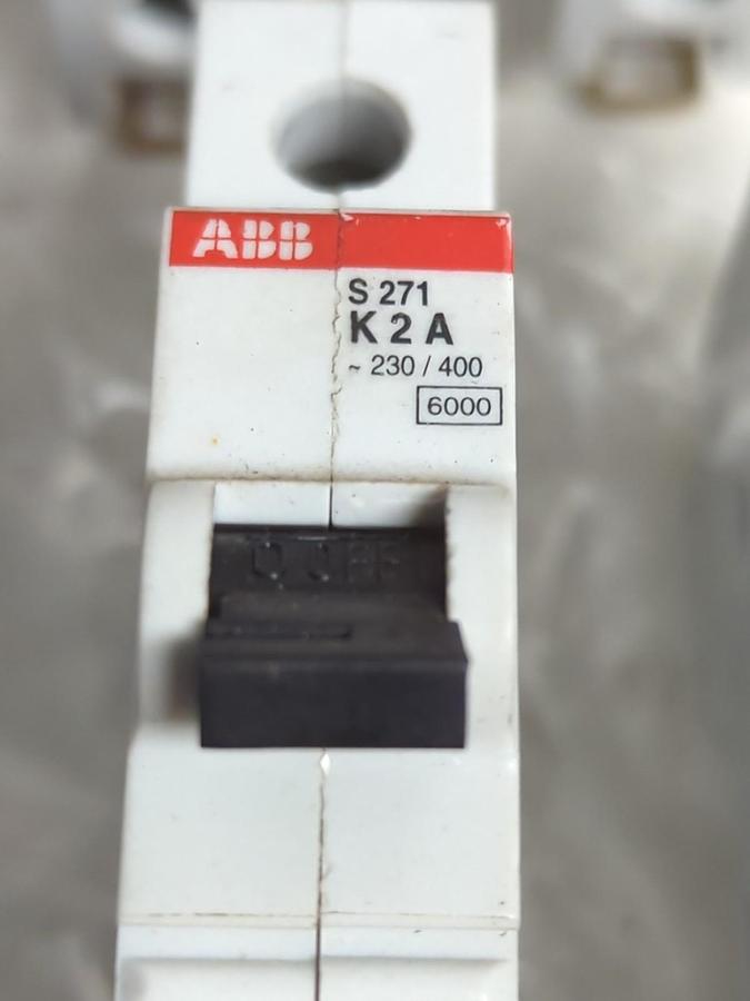 Used ABB,S271 K4A,CIRCUIT BREAKER LOT OF 15 PRE-OWNED