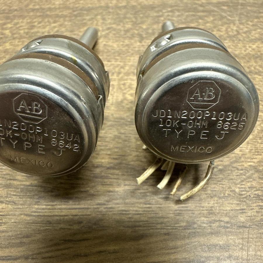 Used Allen Bradley,JD1N200P103UA,Potentiometer LOT of 2