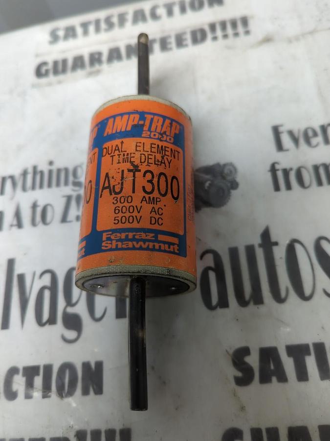 FERRAZ SHAWMUT,JT300,DUAL ELEMENT TIME DELAY AMP TRAP FUSE NOS