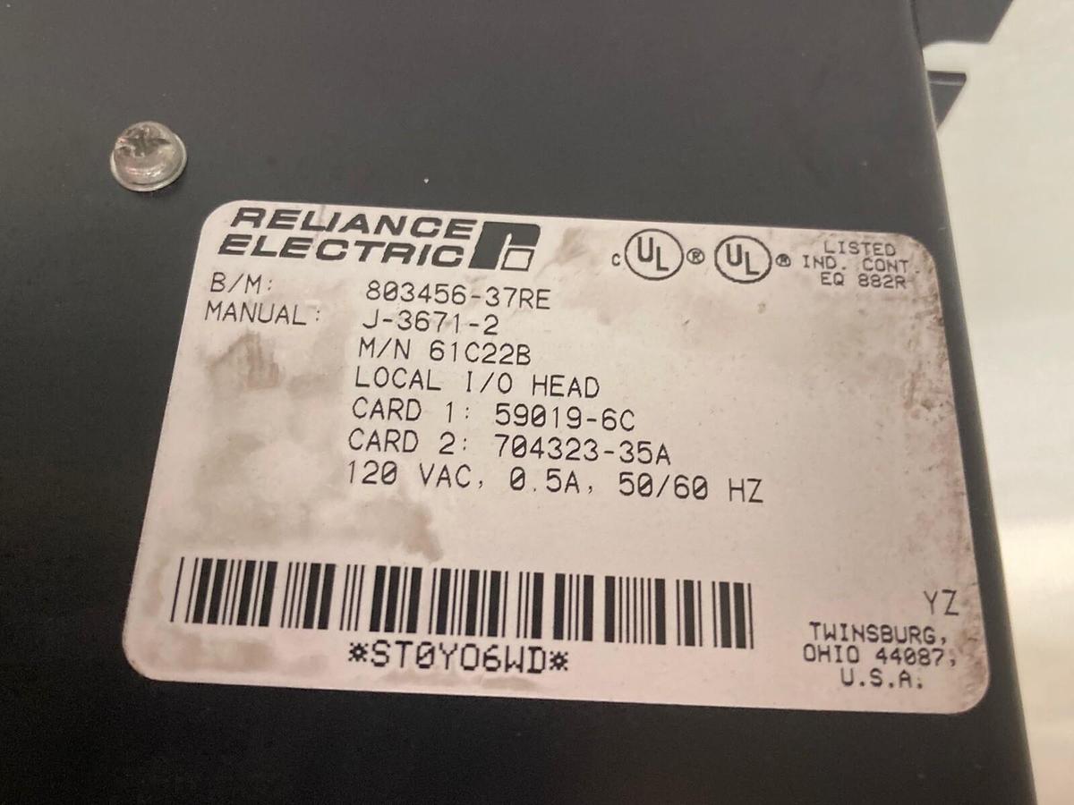 Used Reliance,61C22B,Automate Local I/O Head