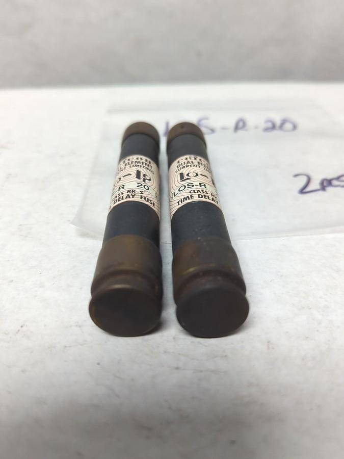 Used CEFCO,LOS-R-20,TIME-DELAY 20 AMP FUSE LOT OF 2 PRE-OWNED