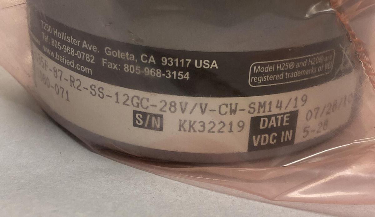 Used BEI,01080-071 HS35F-87-R2-SS-12GC-28V/V-CW-SM14/19,Rotary Encoder NOS