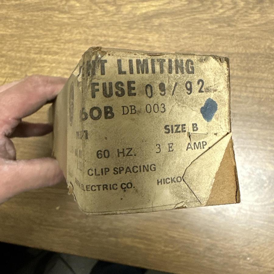 GE,9F60BDB003,Limiting Fuse Size B