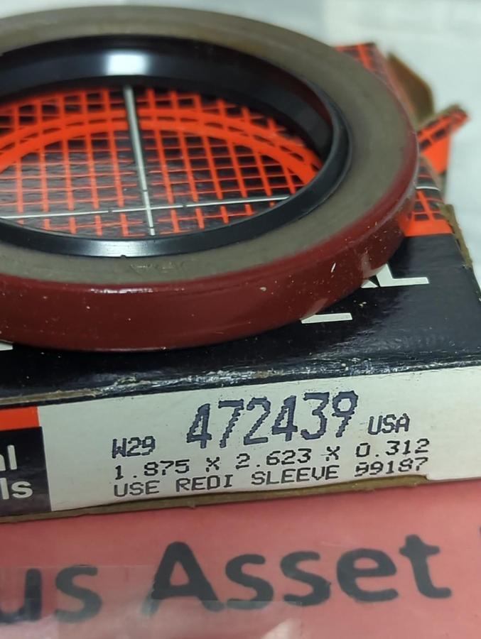 FEDERAL MOGUL,472439,OIL SEAL 1.875X2.623X0.312 LOT OF 9 NOS