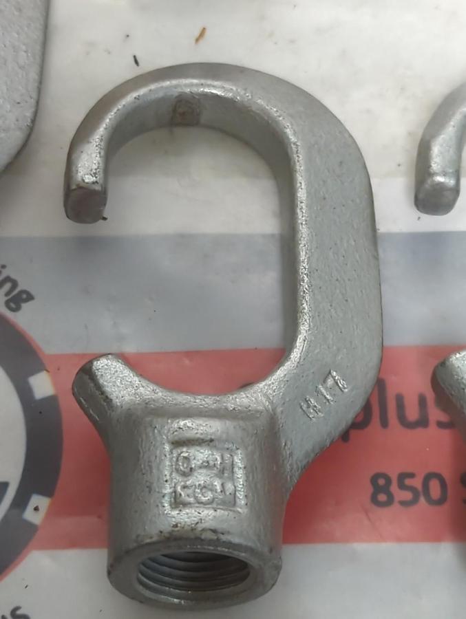 COOPER CROUSE-HINDS,UNH13,PENDANT MOUNT FIXTURE HANGER HOOK 1/2 INCH LOT OF 10