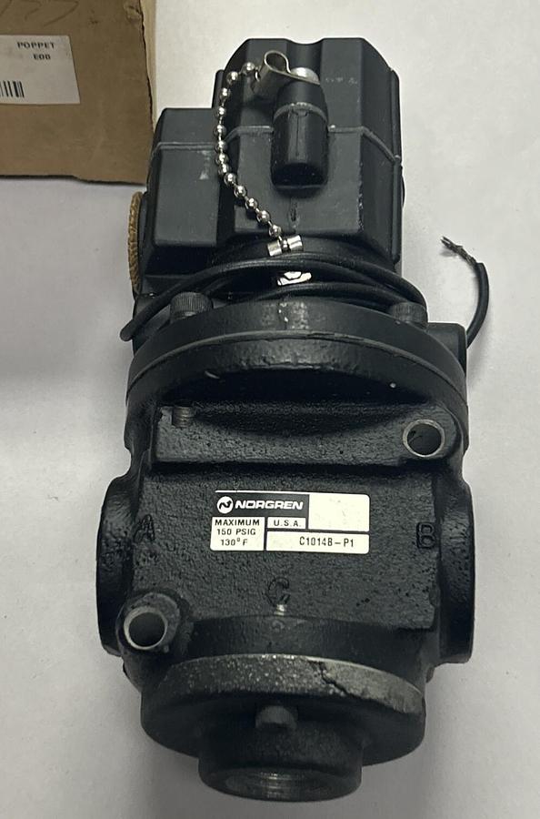 Used NORGREN,C1014B-P1,POPPET SOLENOID VALVE NEW
