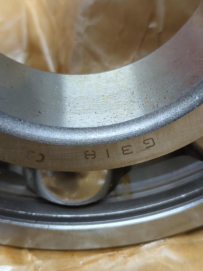 SKF,6318,DEEP GROOVE BALL BEARING NOS