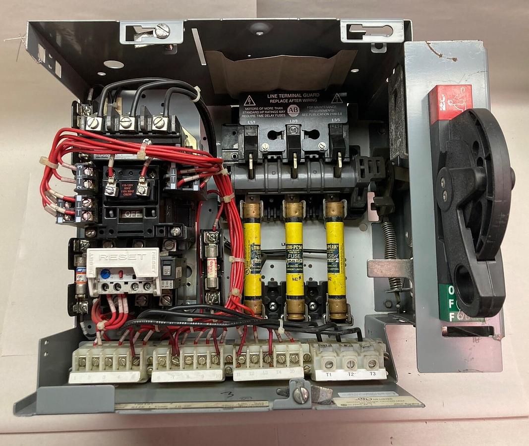 Used Allen-Bradley,2100 2112,Size 1 Fused MCC 12 Inch Starter Bucket