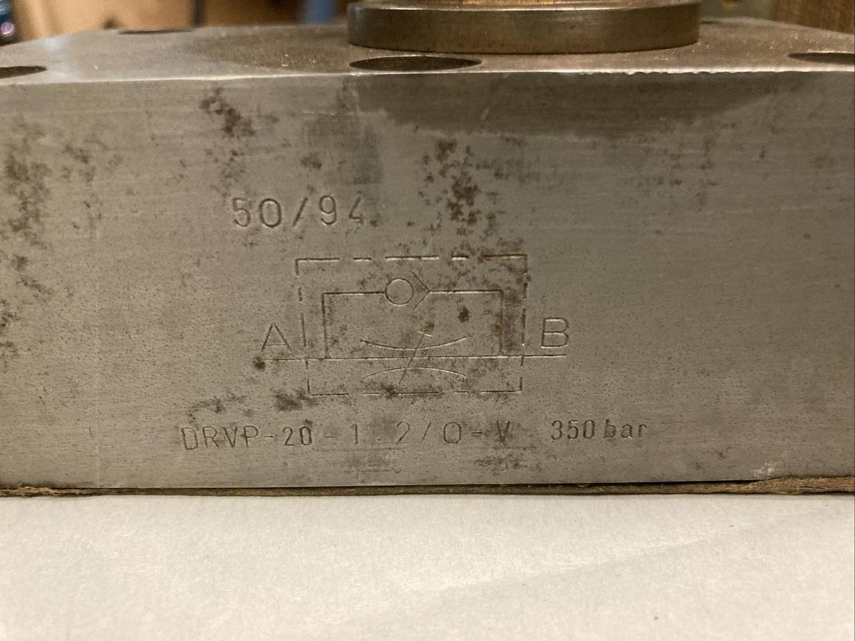 Used Hycon,DRVP20 1.2/O-V,Control Valve 350bar