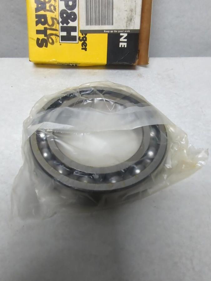 P&H NSK,25Z986D6-6018N,DEEP GROOVE BALL BEARING WITH SNAP RING NOS