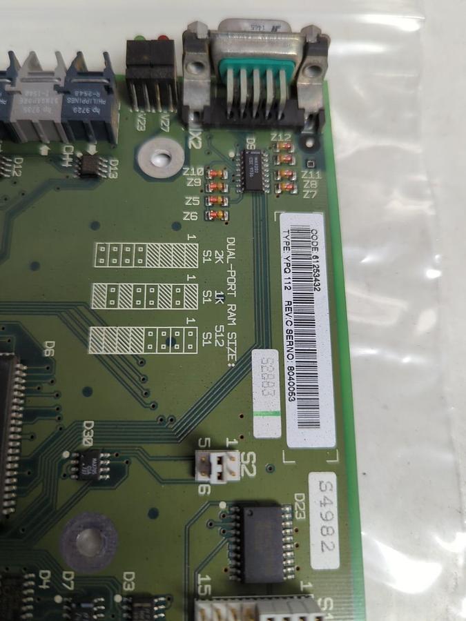 Used ABB,YPQ112,REV C CIRCUIT BOARD 61253548C 1/4 PRE-OWNED