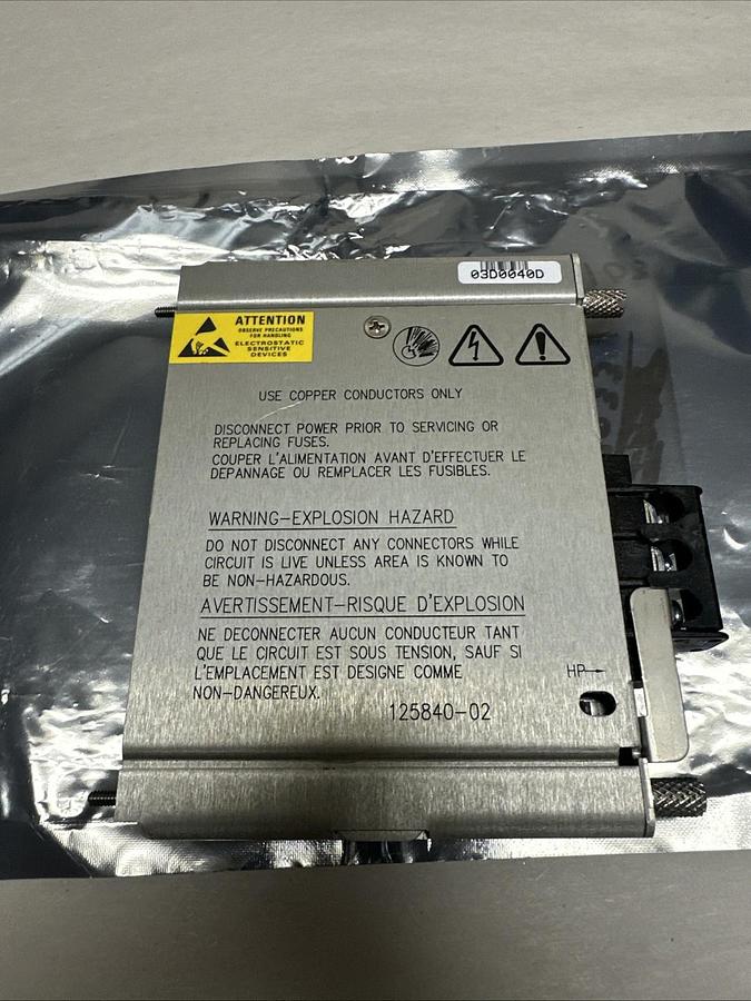 Used Bentley Nevada,125840-01,High Voltage AC Power Input Module