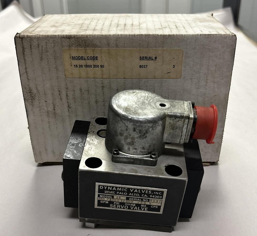 Used DYNAMIC VALVES,1520100020050,SERVO VALVE REFURISHED