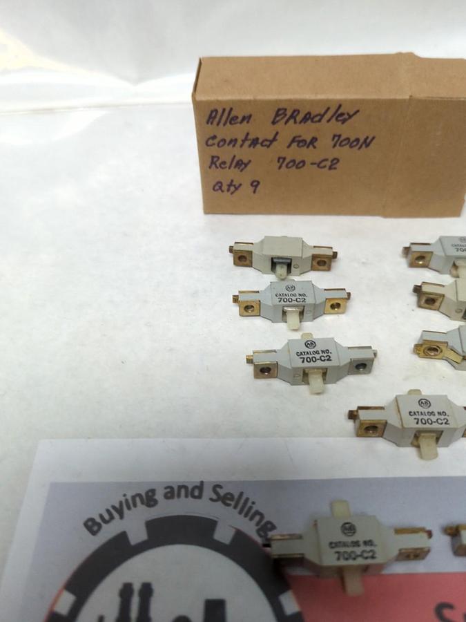 Used ALLEN-BRADLEY,700-C2,CONTACT CARTRIDGE LOT OF 9 PRE-OWNED