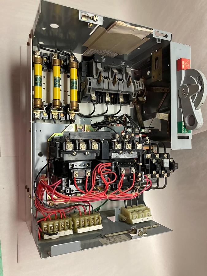 Used Allen-Bradley,2106B,Size 1 Fused MCC 20 Inch Reversing Starter Feeder Bucket