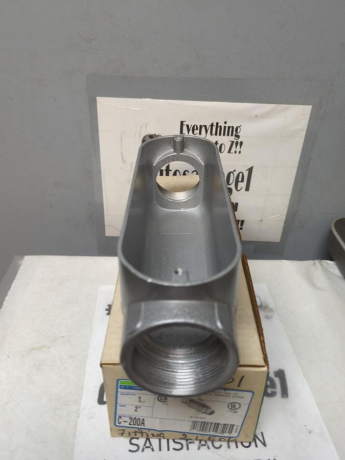 OZ-GEDNEY,C-200A,TYPE C 2 INCH ALUMINUM CONDUIT BODY NEW