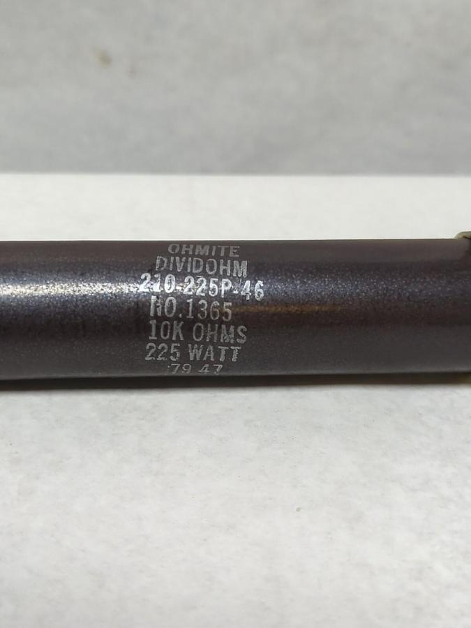 OHMITE,1365,RESISTOR 10K OHMS 225 WATT MISSING BOX