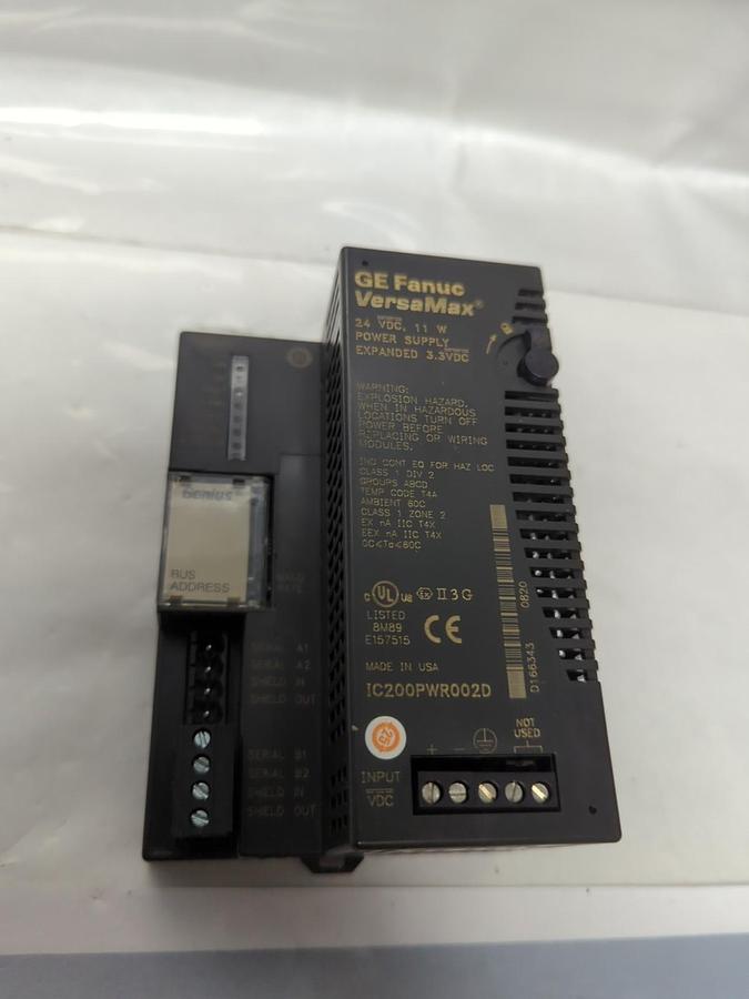 Used GE FANUC,IC200PWR002D,VERSAMAX EXPANDED POWER SUPPLY UNIT PRE-OWNED