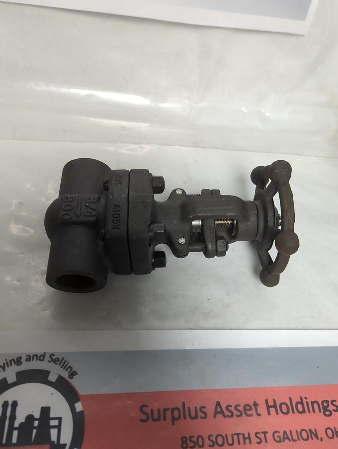 Used SHILLA,AP1602 CL800,GATE VALVE 3/4 INCH PRE-OWNED