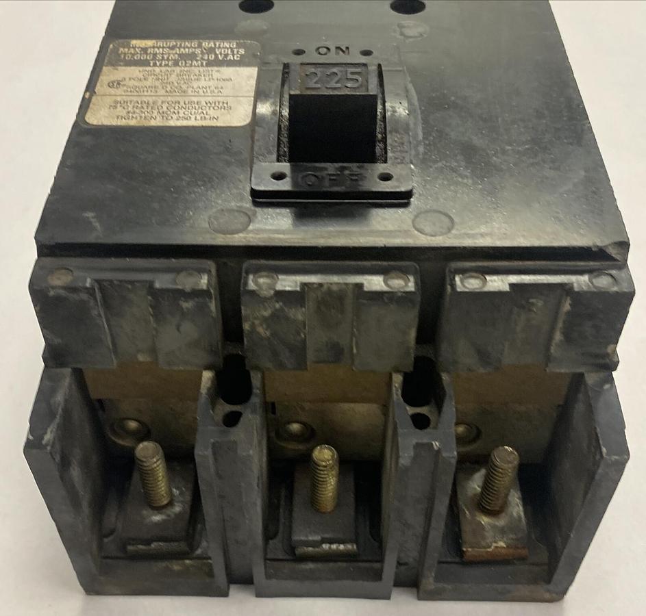 Used Square D,Q2MT,Circuit Breaker 225A 240V 3 Pole