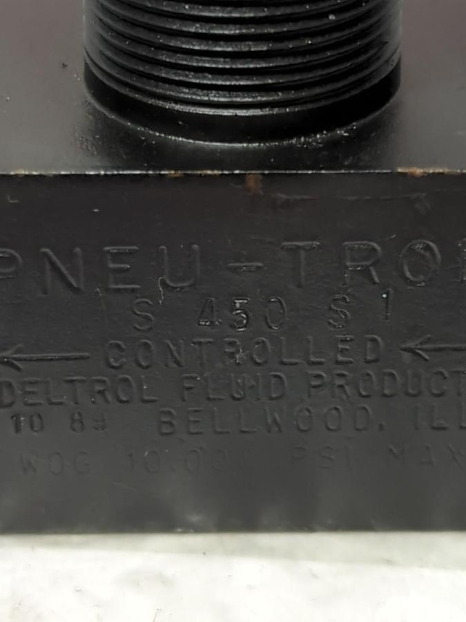 Used DELTROL FLUID,S450S1,PNEU-TROLVALVE PRE-OWNED