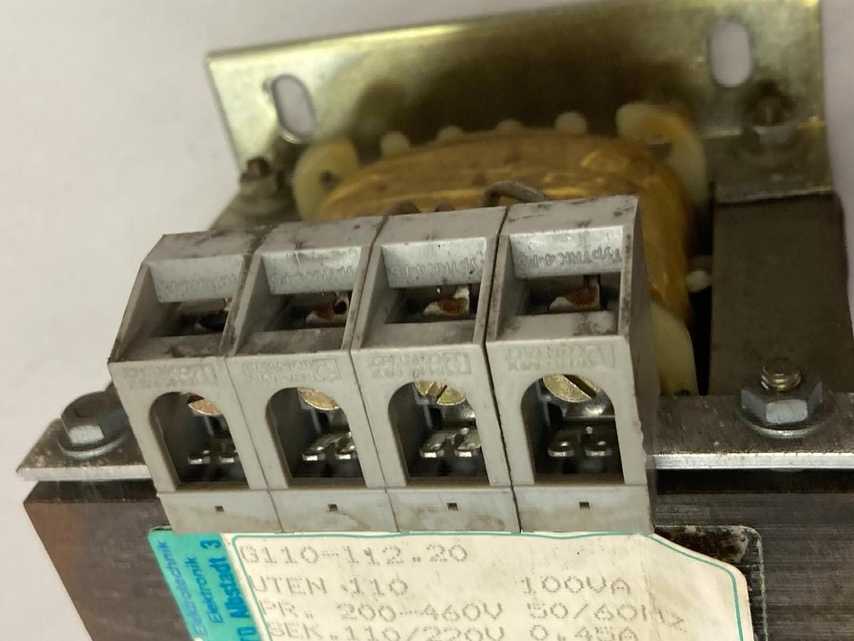 Used Elektrotechnik,Model G110-112.20,Industrial Transformer 100Va 50/60Hz 0.45A