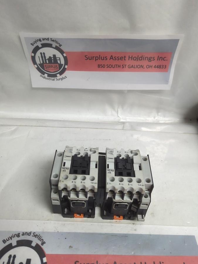 Used IDEC,YC1U-11,DOUBLE CONTACTOR AC-15 PRE-OWNED