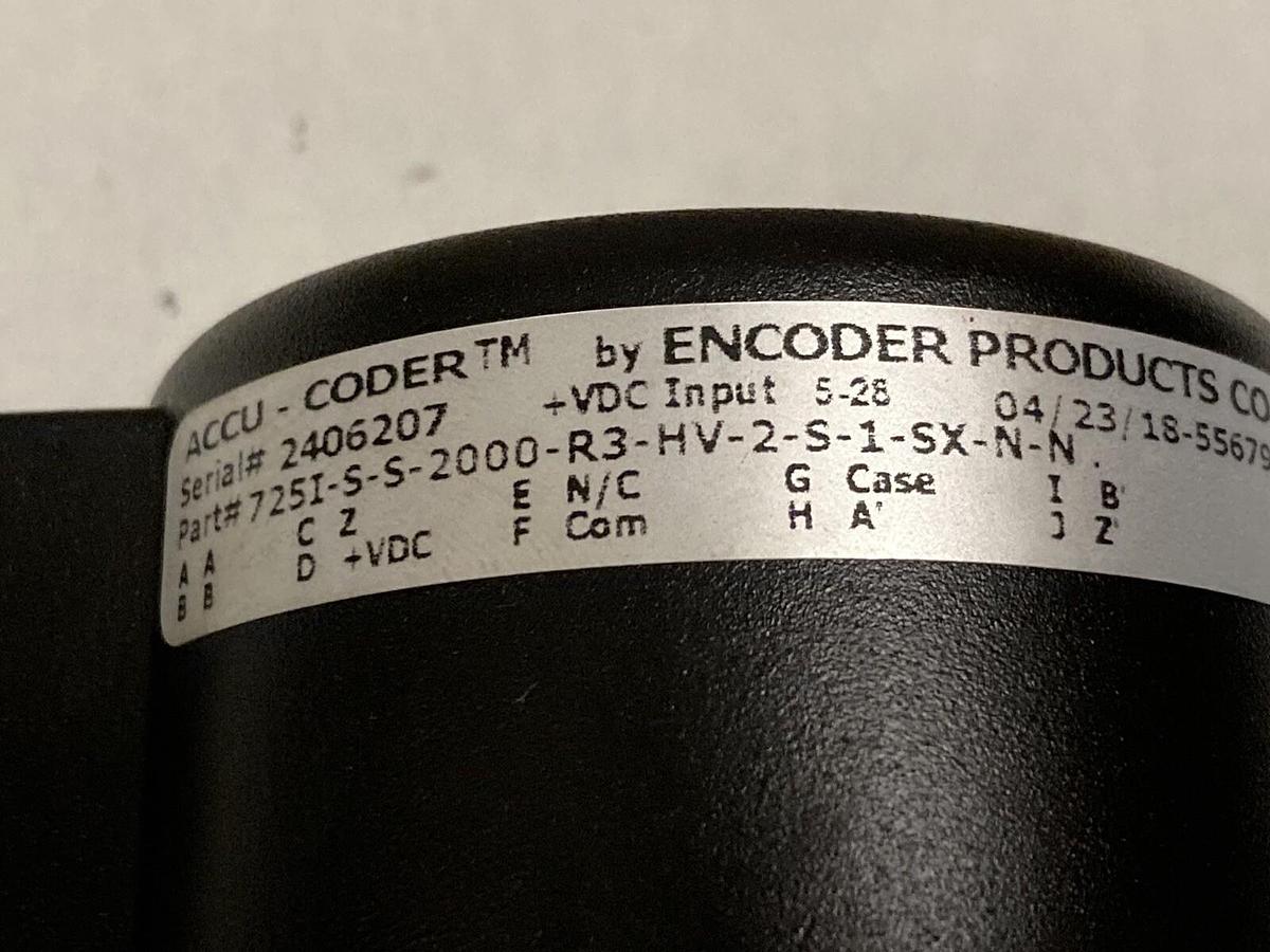 Used Accu-Coder,725I-S-S-2000-R3-HV-2-S-1-SX-N-N,Encoder