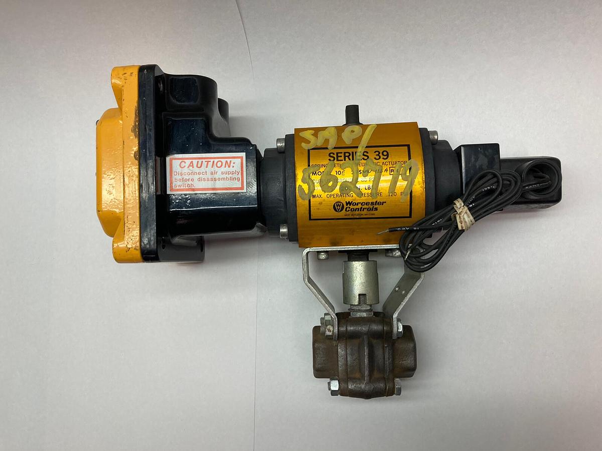 Used Flowserve,10E39SWW115A-R2,Series 39 Pneumatic Actuator Valve
