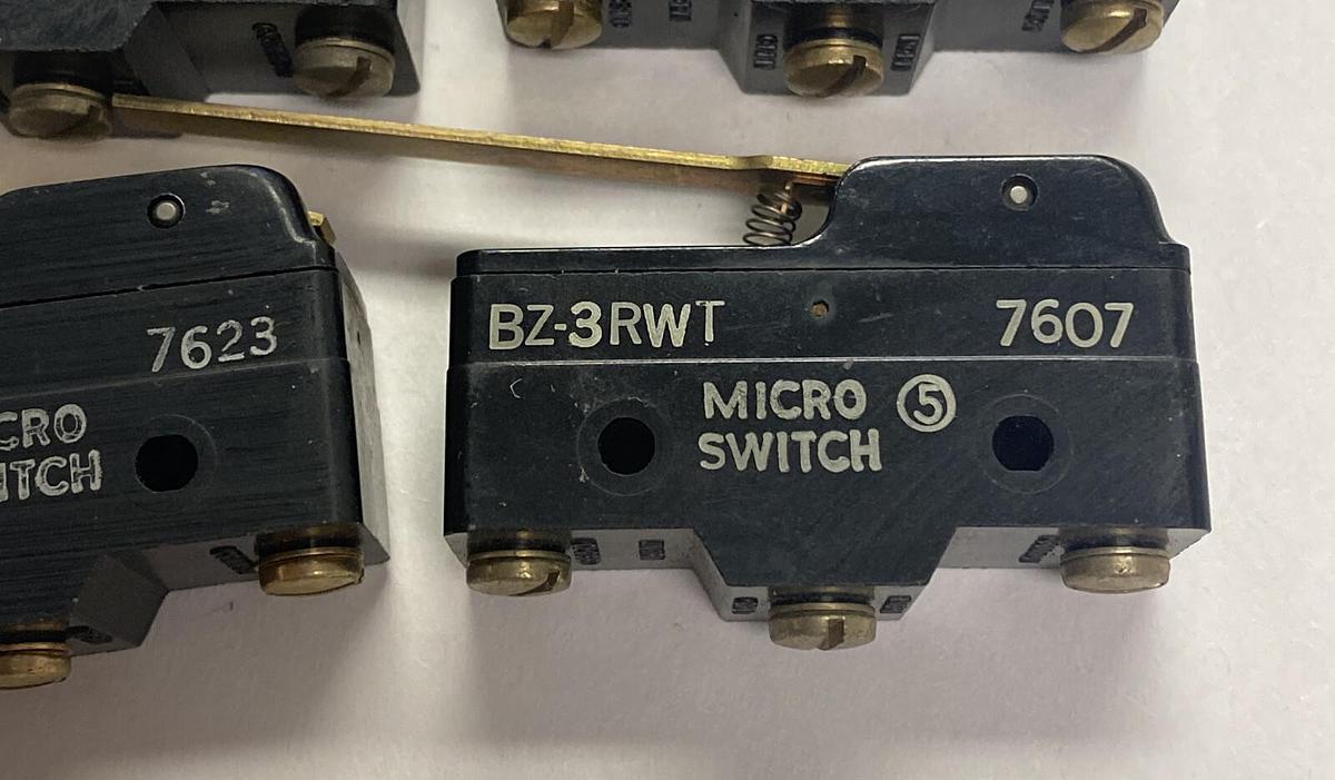 HONEYWELL MICRO SWITCH,BZ-3RWT,LOT OF 6 NOS
