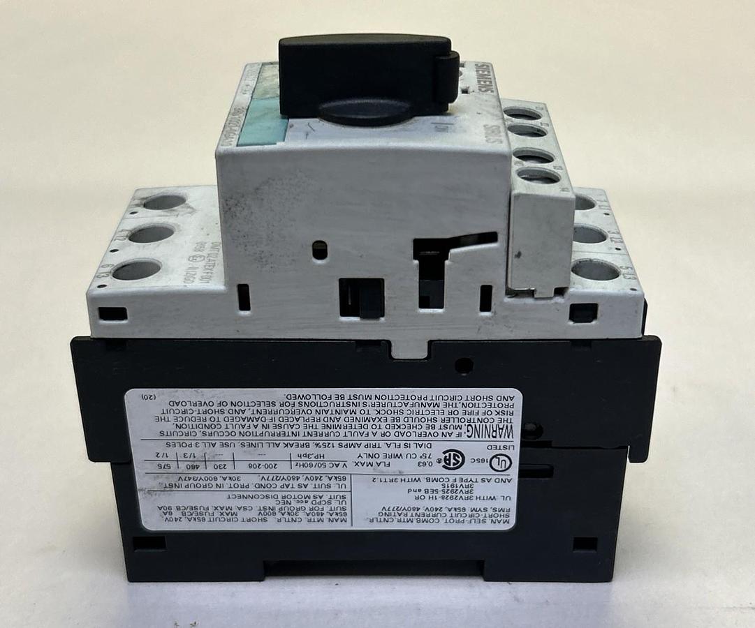 Used SIEMENS,3RV1021-0GA10,MOTOR STARTER