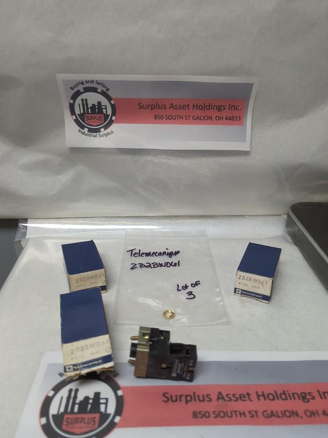 TELEMECANIQUE,ZB2BW061,LIGHT MODULE LOT OF 3 NOS