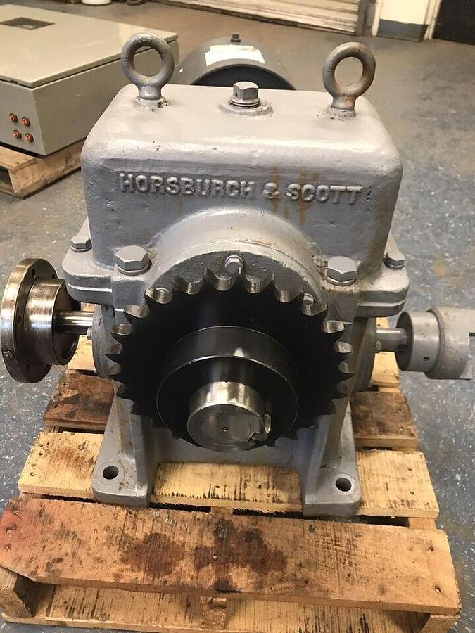 Used Horsburgh & Scott,W-B1200T,Worm Gear Speed Reducer Ratio 5-1/6