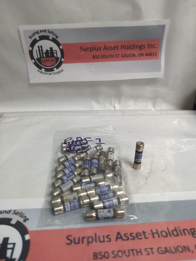 Used COOPER BUSSMANN,BAF-1,BUSS 1 AMP FUSE LOT OF 22 PRE-OWNED