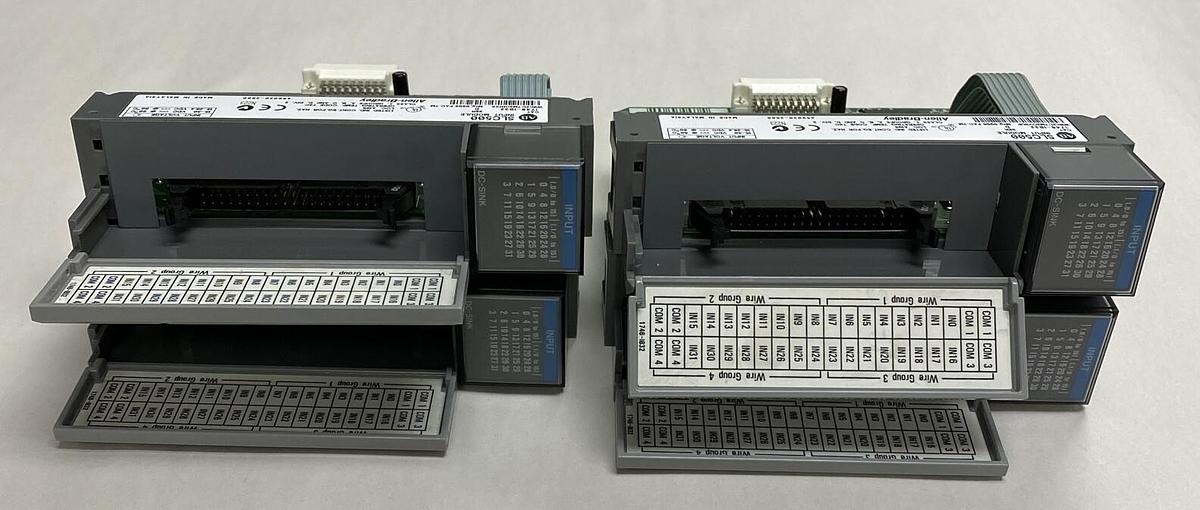 Used Allen-Bradley,1746-IB32,Series D SLC500 Input Module Lot Of 4