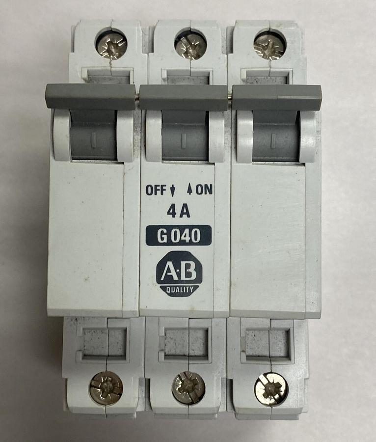 Allen-Bradley,1492-CB3G040,Ser B Circuit Breaker 4Amp 3 Pole NOS