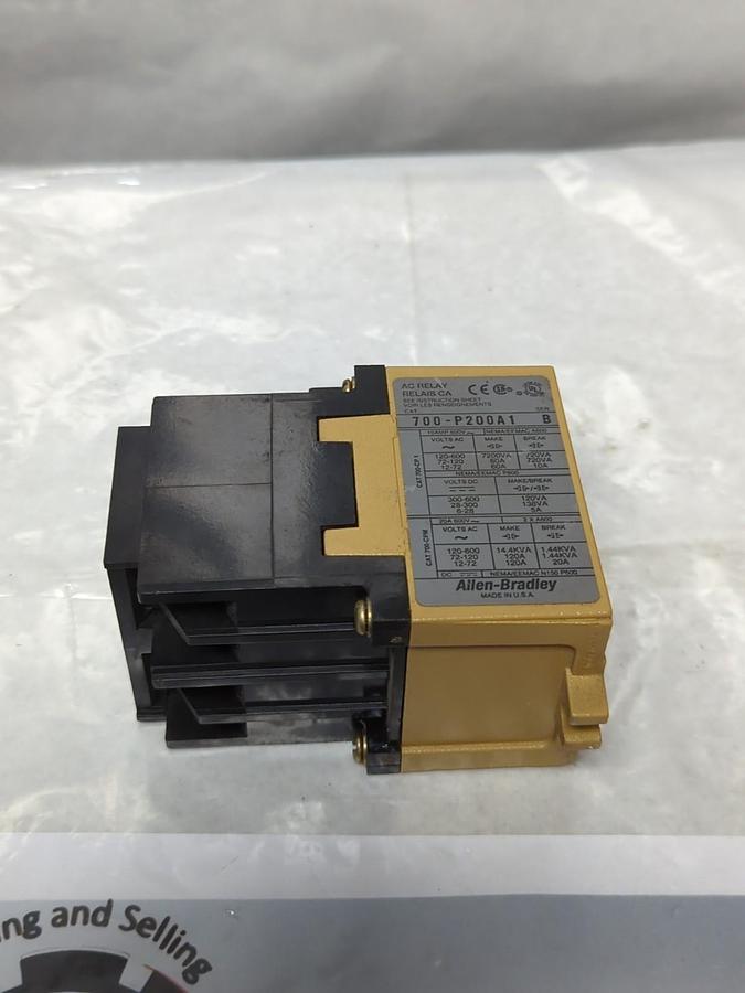 Used ALLEN BRADLEY,700-P200-A1,SERIES B AC RELAY PRE-OWNED