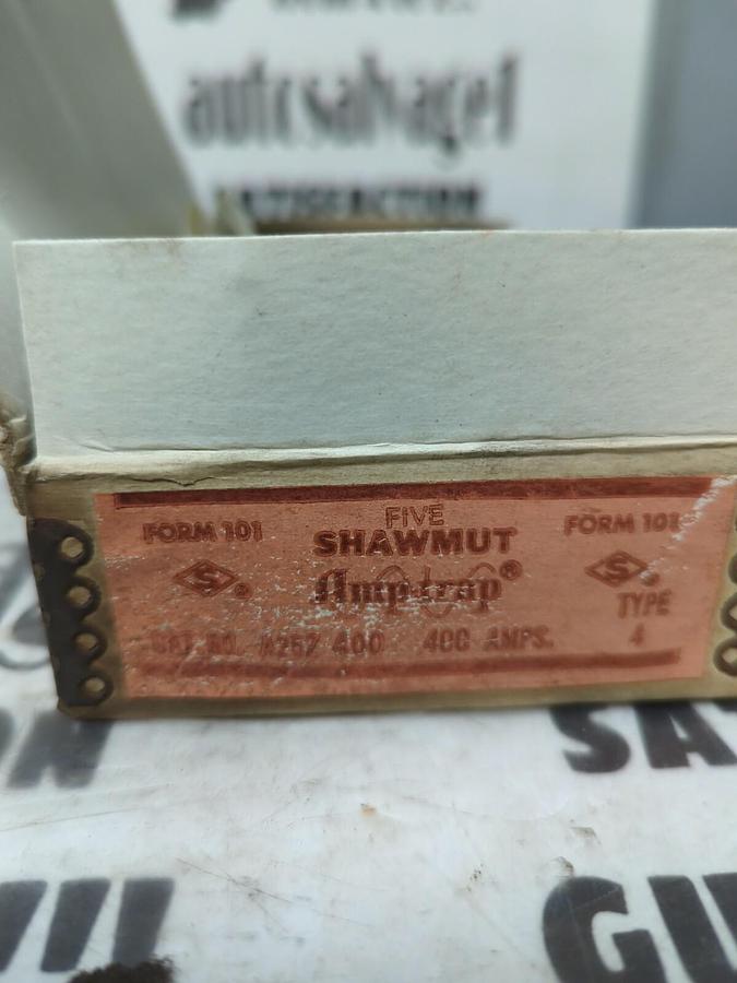 SHAWMUT,AMP-TRAP A25Z400,TYPE-4 FUSE 400 AMP BOX OF 5 NOS