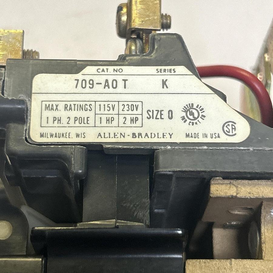 Used ALLEN BRADLEY,709-A0T,STARTER SIZE 0