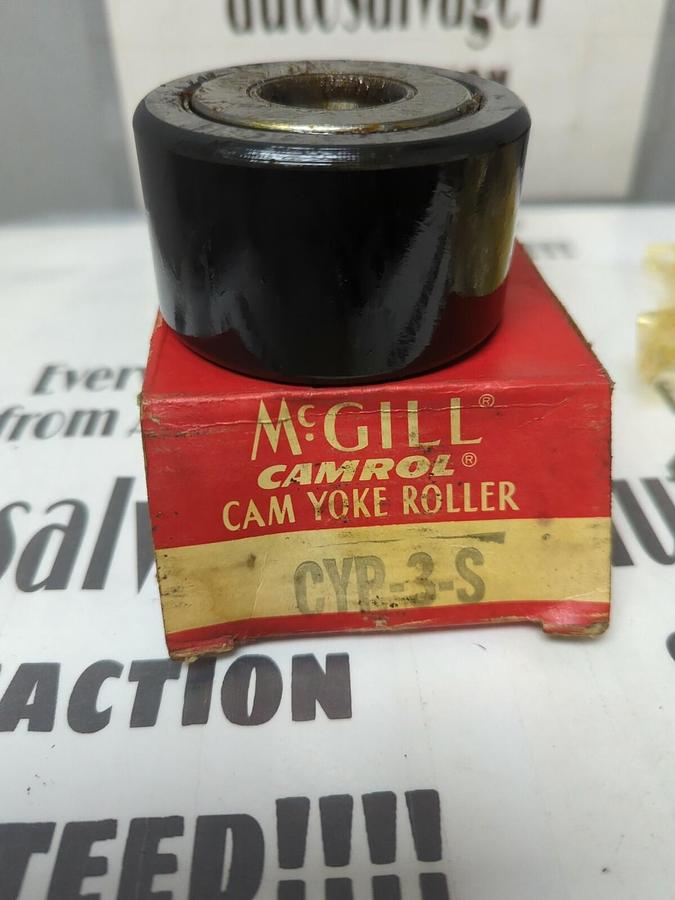 MCGILL,CYP-3-S,YOKE ROLLER 3 IN DIA 1 IN BORE 1 3/4 IN WIDTH NOS