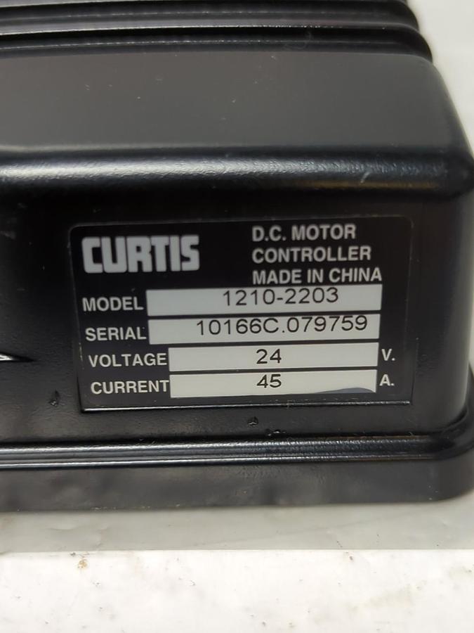 Used CURTIS,1210-2203,D.C. MOTOR CONTROLLER 24V CURRENT 45A PRE-OWNED