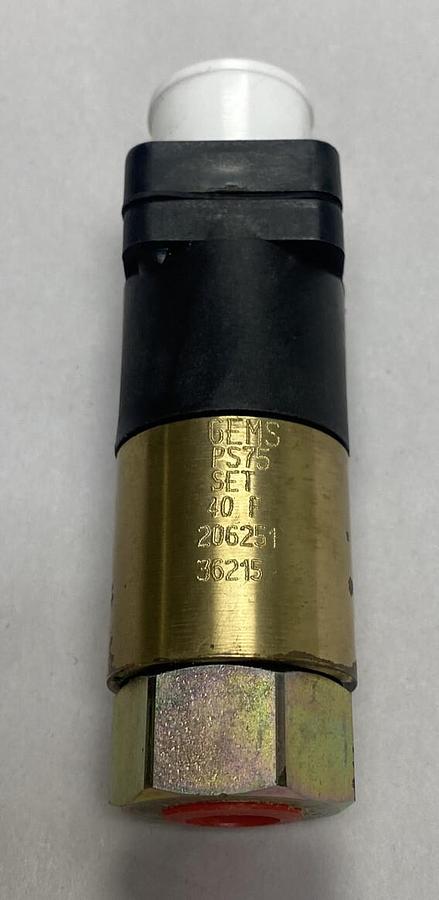 Gems,PS75-20-4FNZ-C-H-G-FS40PSIF,Pressure Sensor NOS