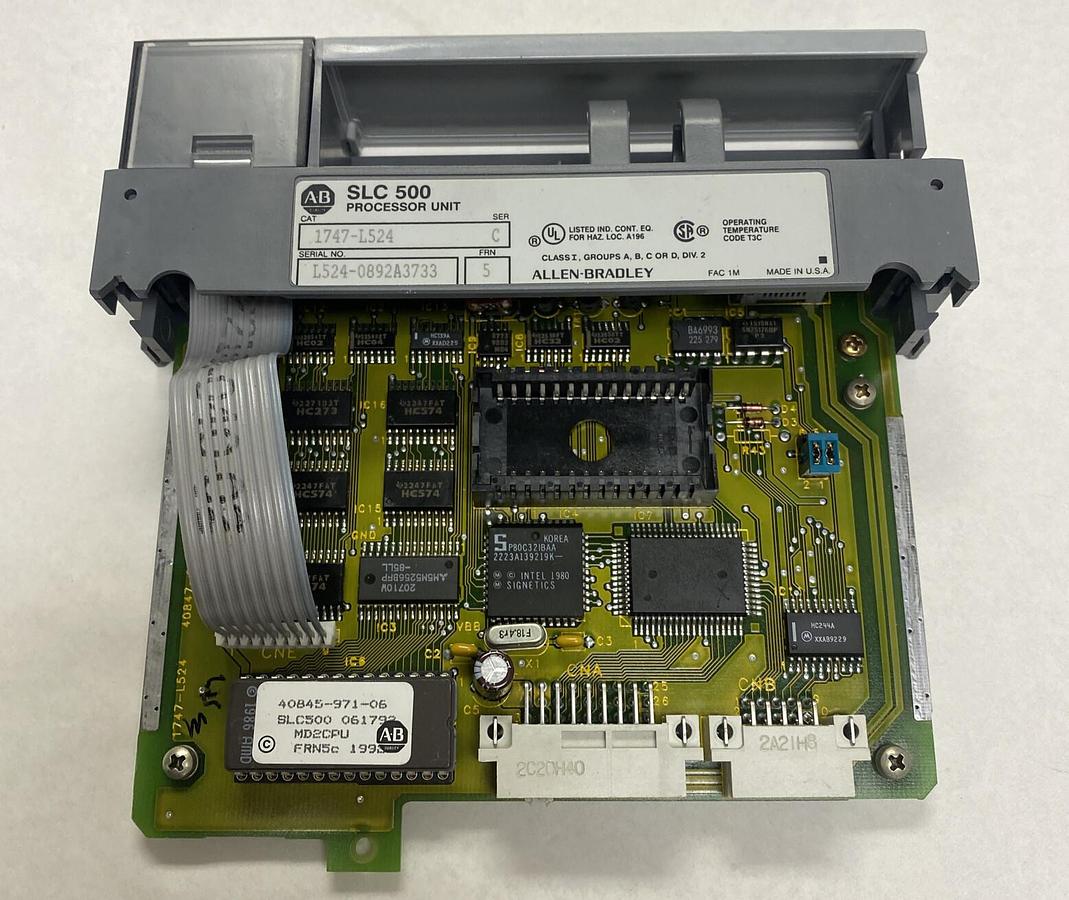 Used ALLEN BRADLEY,1747-L524,SER C FRN 5 PROCESSOR MODULE