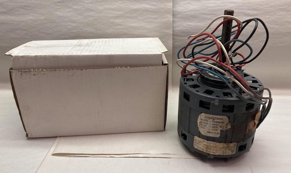 Used Westinghouse,319P852,Motor 1/5HP 1050 RPM 115V