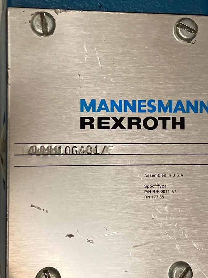 Used Rexroth,4WMM10GA31/F,Hydraulic Directional Control Valve
