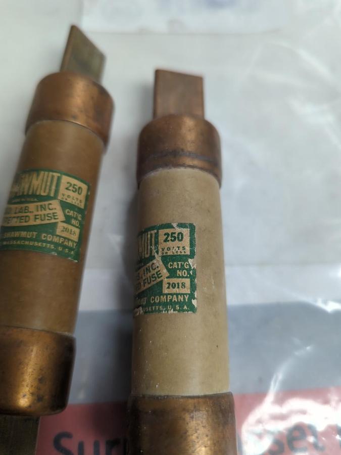 Used CHASE SHAWMUT,2018,FUSE 70 AMP LOT OF 2 PRE-OWNED