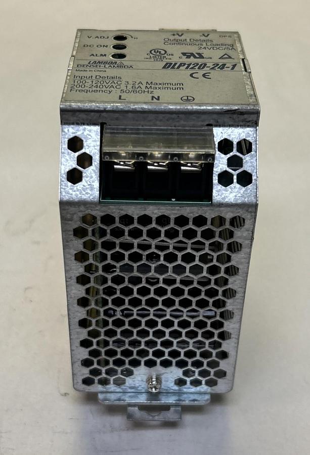 Used TDK LAMBDA,DLP120-24-1,POWER SUPPLY 24VDC 5A