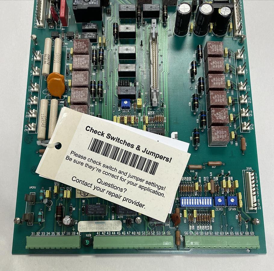 Used SIEMENS,A1-106-100-531,POWER INTERFACE BOARD REFURBISHED