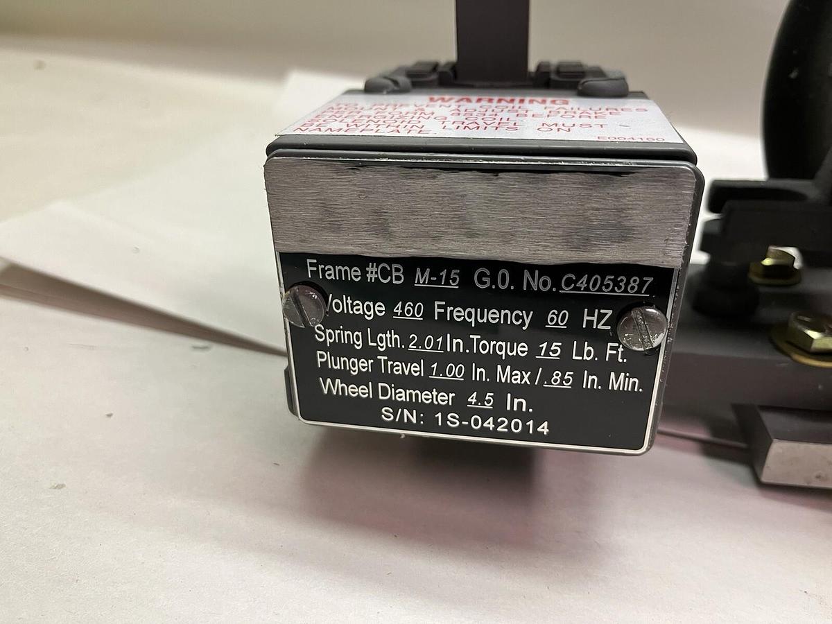 Used STEARNS,CB-M-15,CRANE BRAKE 4.5" WHEEL SIZE 460V 3PH